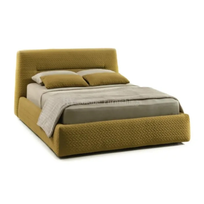 Italian-inspired Luxury Upholstered Papadatos Slope Bed