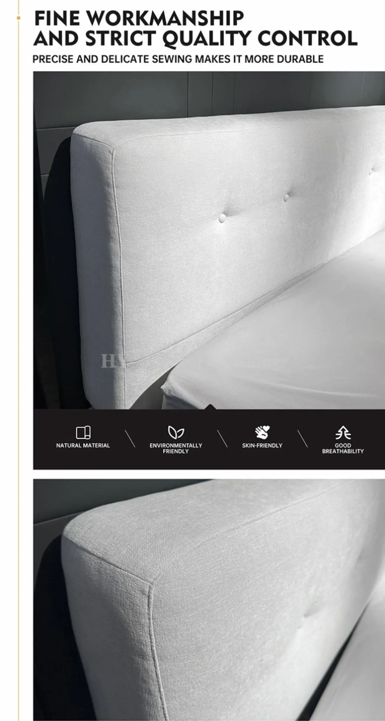 Globe Furnishings - Popular Comfortable Nordic Minimalist Bed