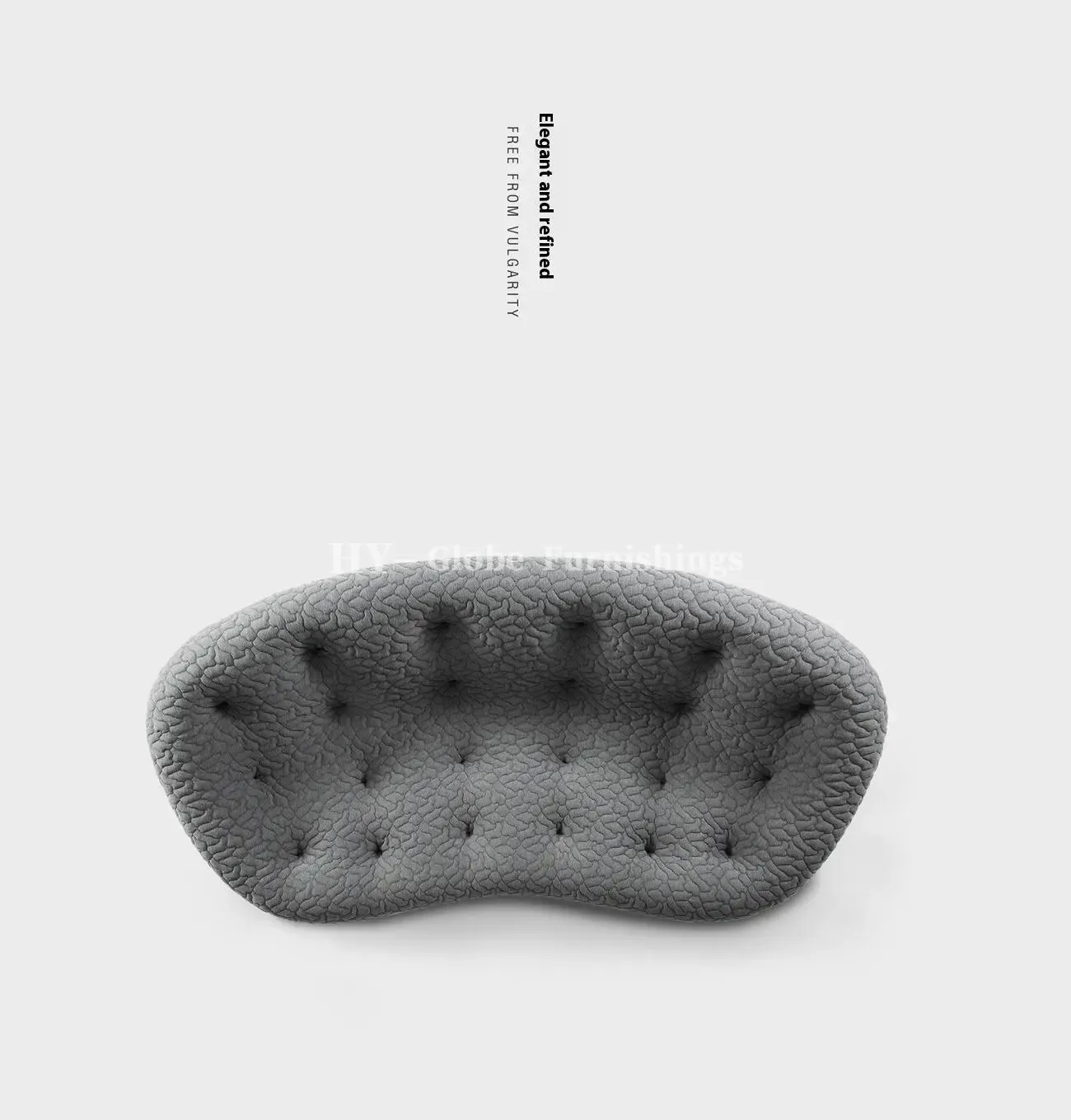 Globe Furnishings - Italian Minimalist Shell Sofa