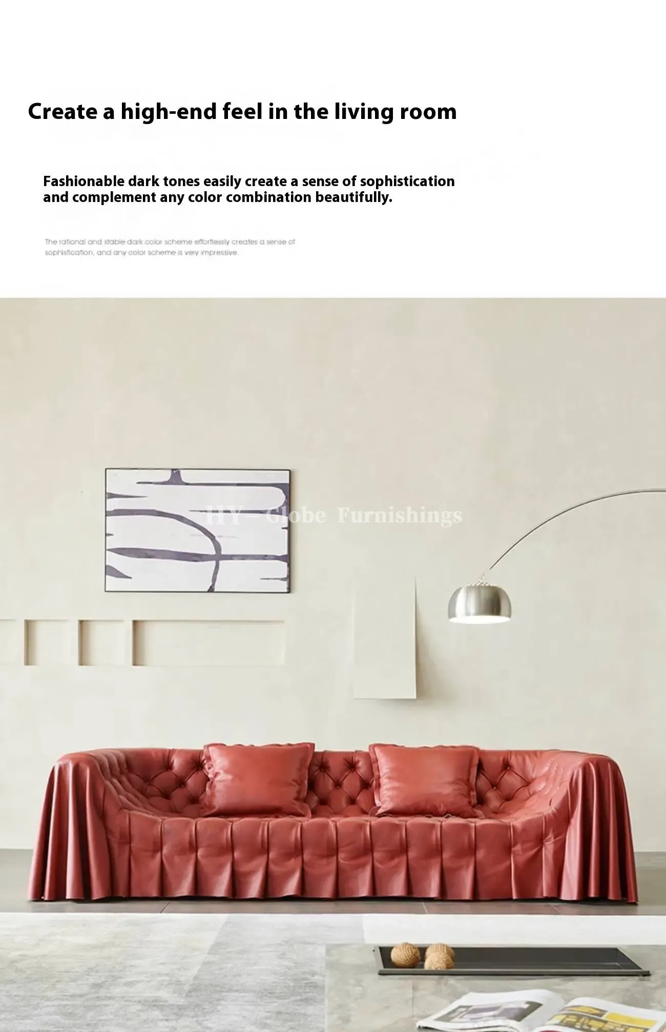 Globe Furnishings - Bohemian Skirted Sofa