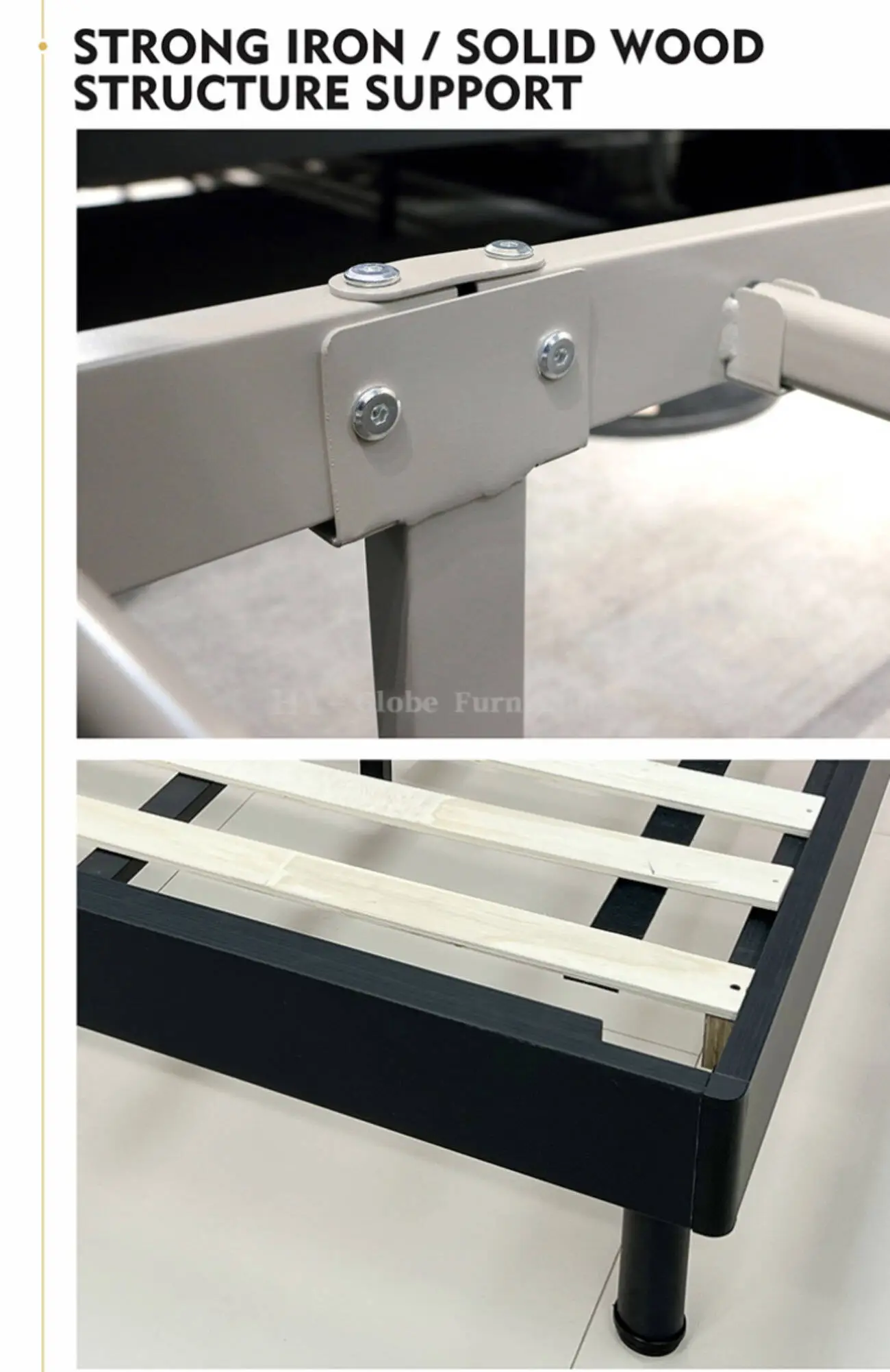 Globe Furnishings - Popular Comfortable Nordic Minimalist Bed