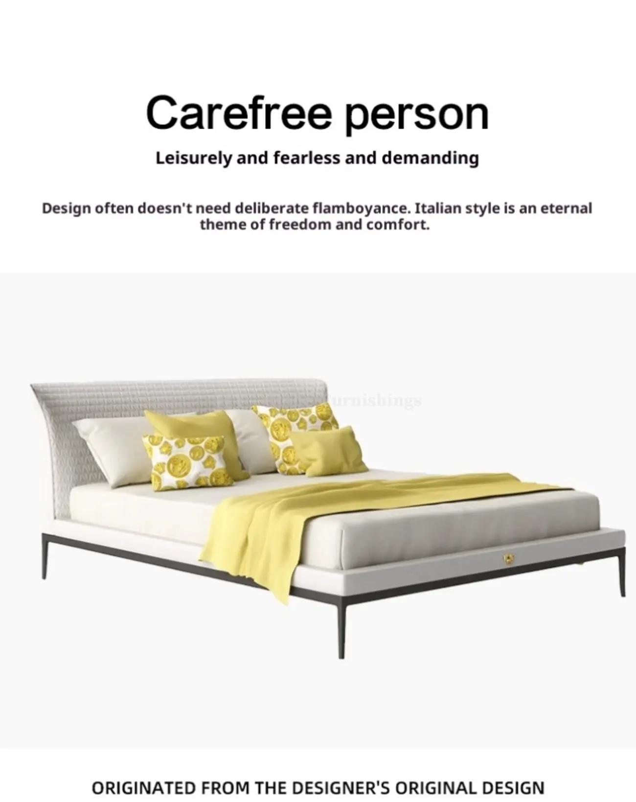 Globe Furnishings - Versace Genuine Leather Princess Bed