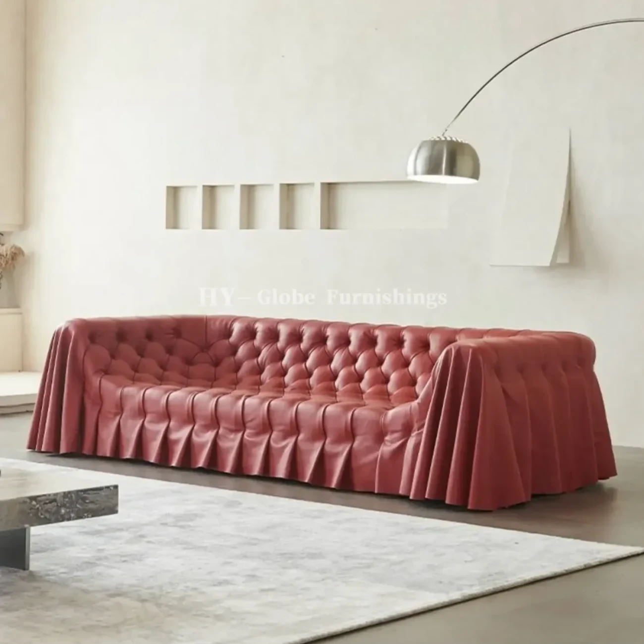 Globe Furnishings - Bohemian Skirted Sofa