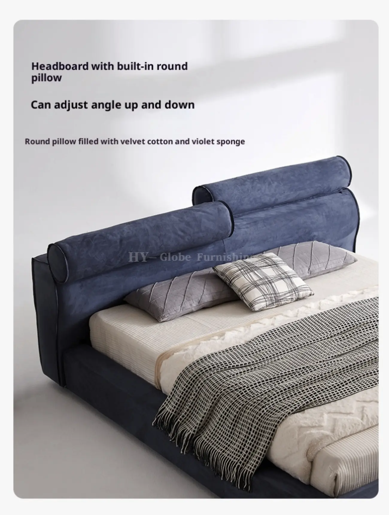 Globe Furnishings - Italian Minimalist Miami Bed