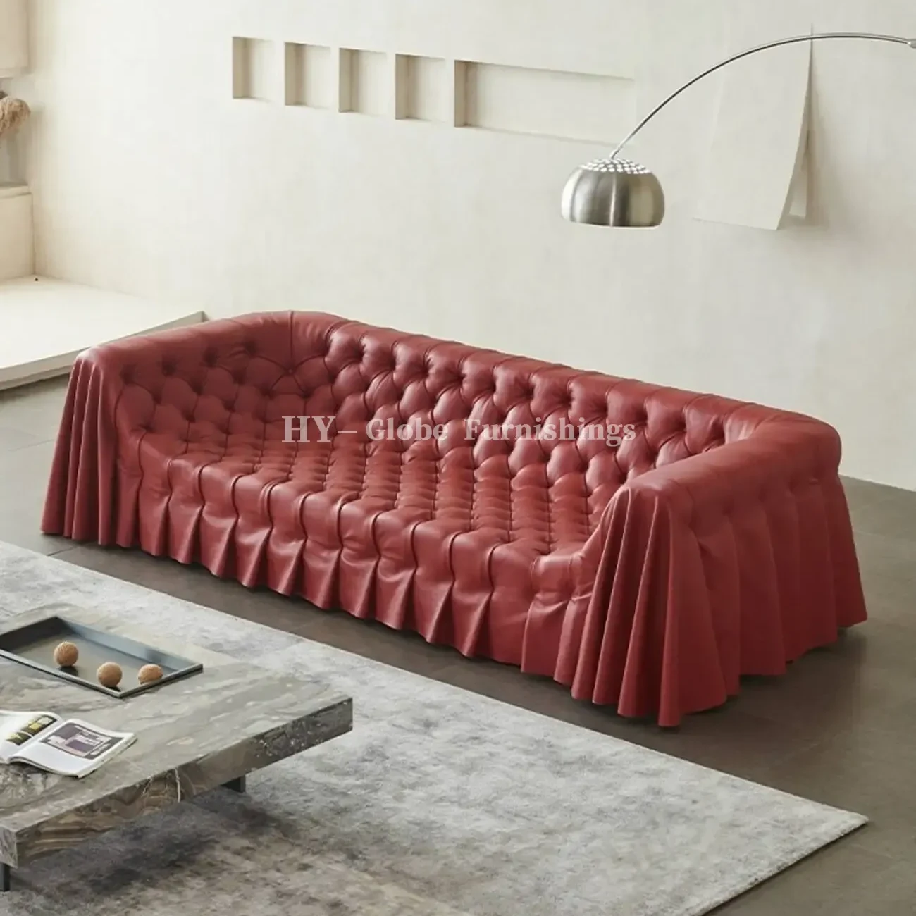 Globe Furnishings - Bohemian Skirted Sofa