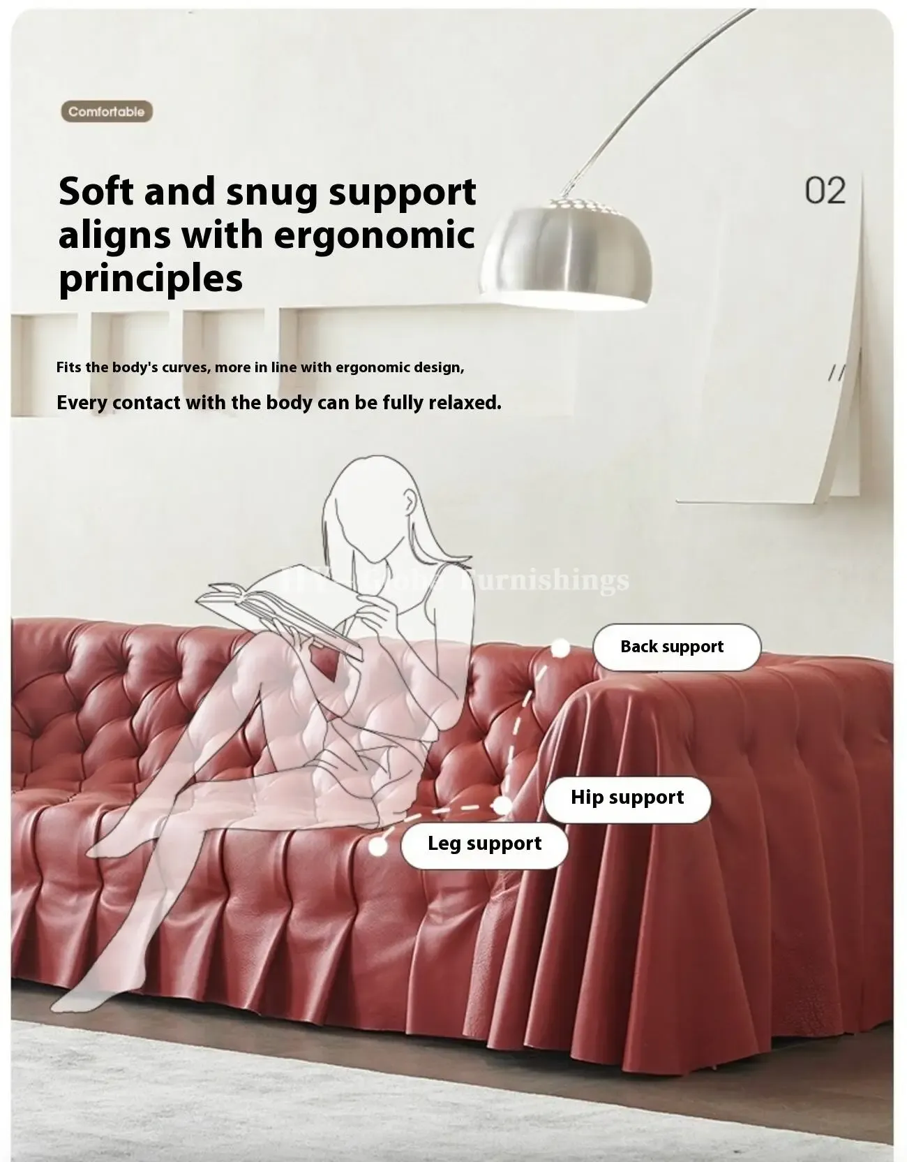 Globe Furnishings - Bohemian Skirted Sofa