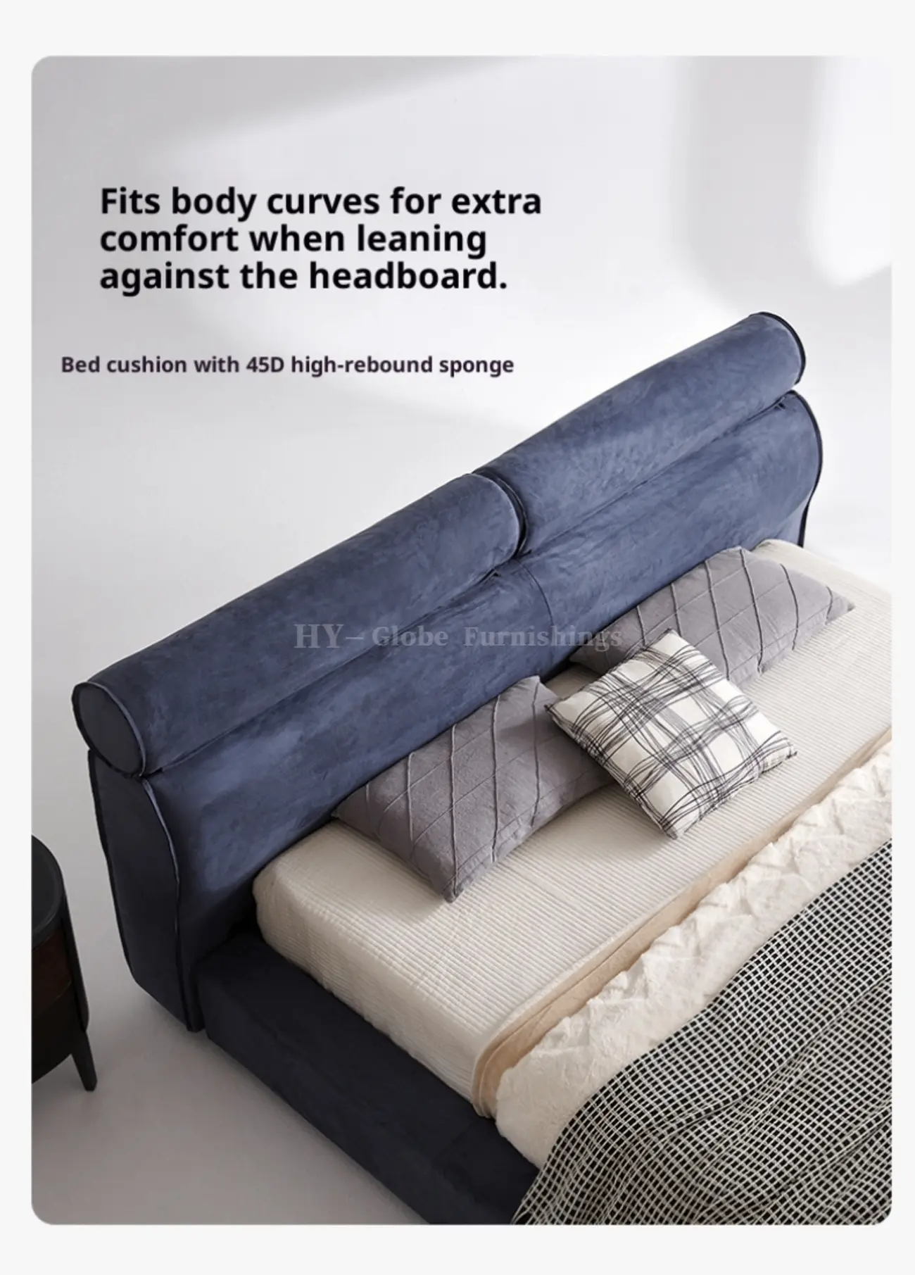 Globe Furnishings - Italian Minimalist Miami Bed