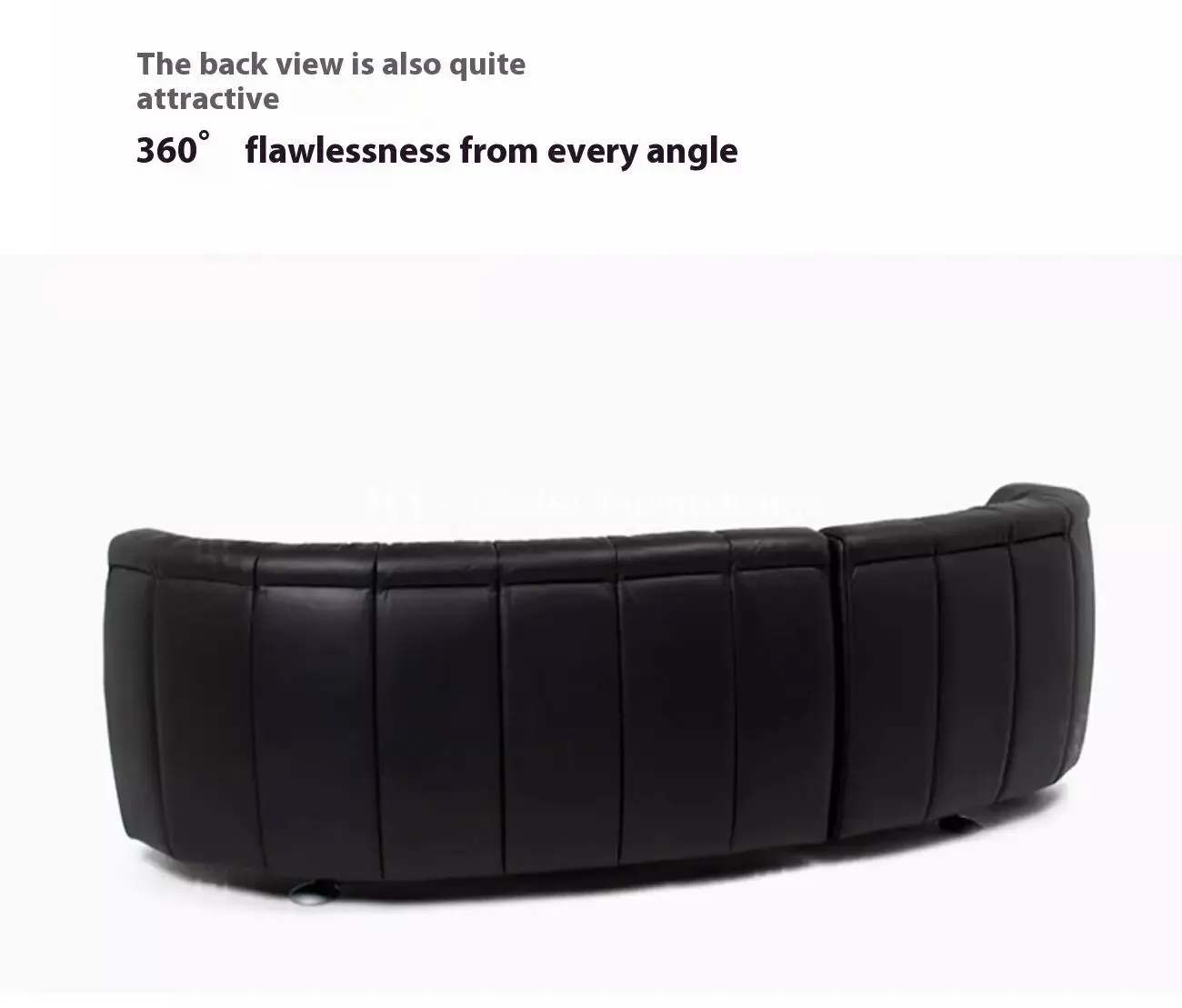Globe Furnishings - Curved-Back Sliding Track Sofa
