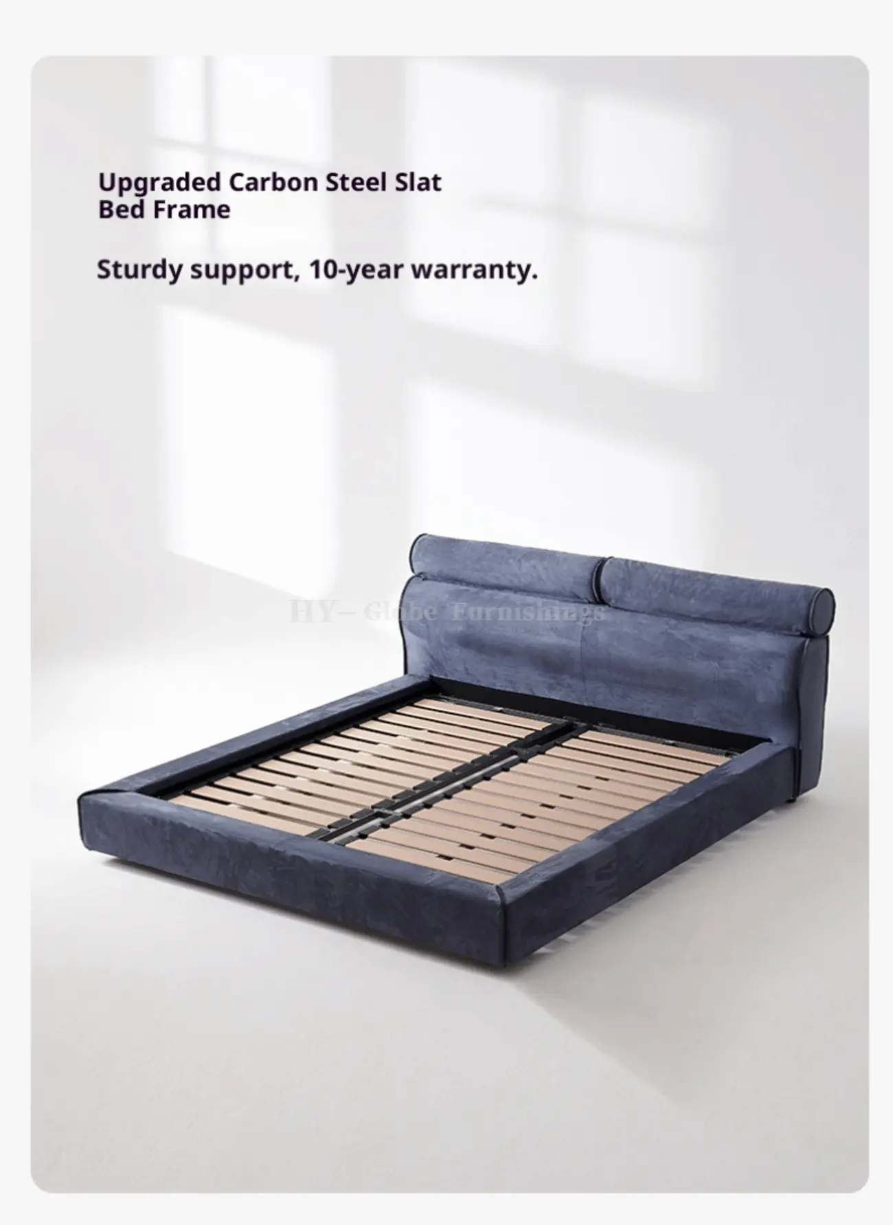 Globe Furnishings - Italian Minimalist Miami Bed