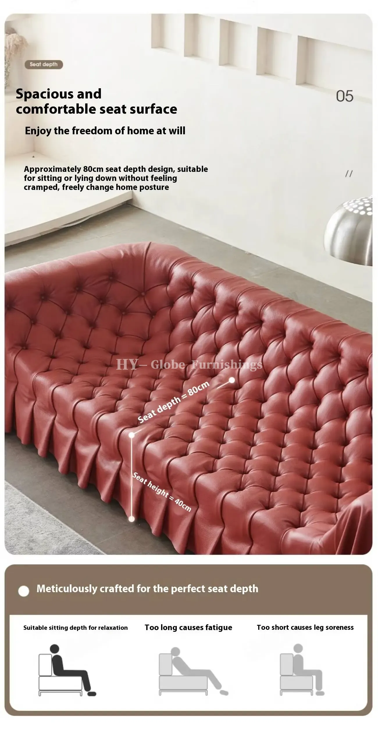 Globe Furnishings - Bohemian Skirted Sofa