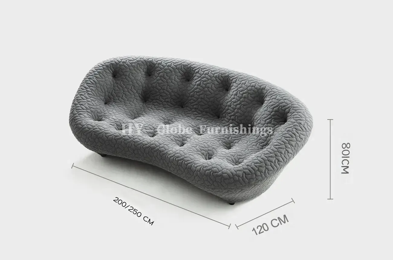 Globe Furnishings - Italian Minimalist Shell Sofa