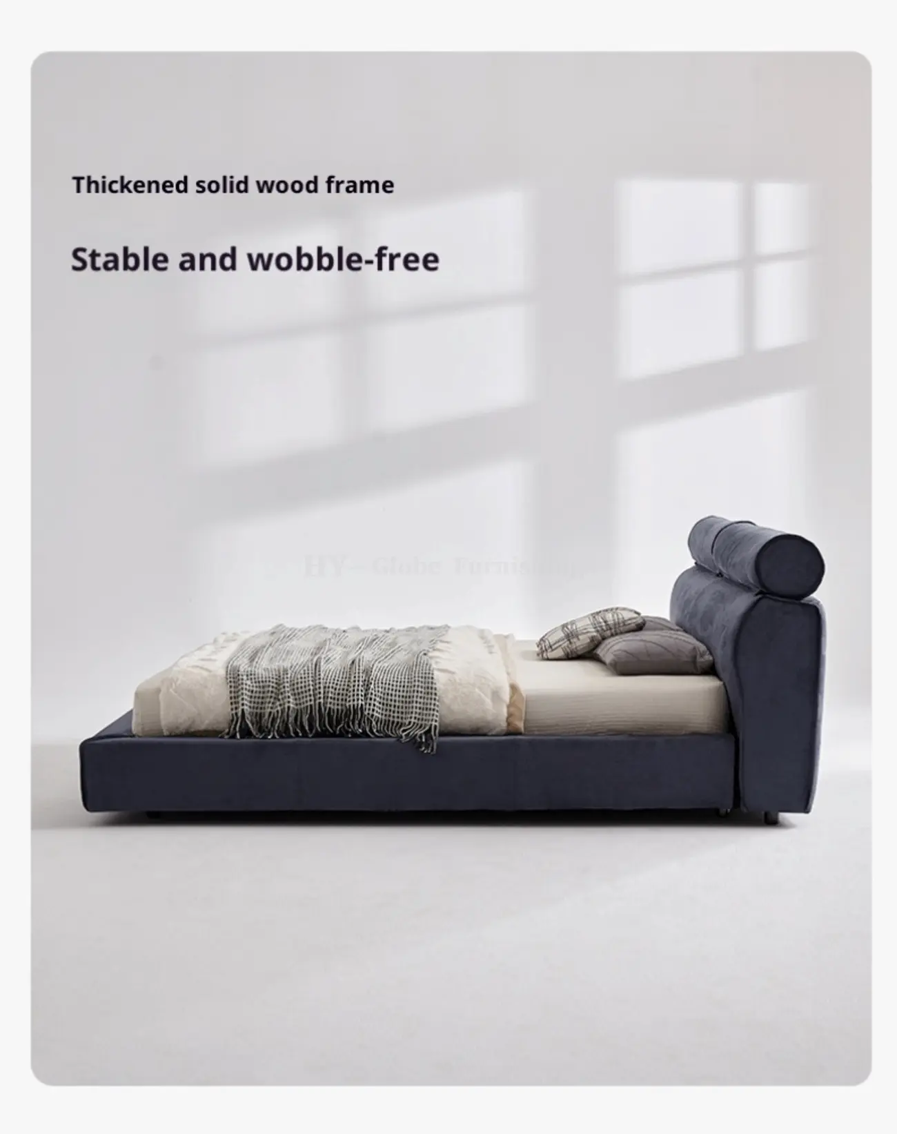 Globe Furnishings - Italian Minimalist Miami Bed