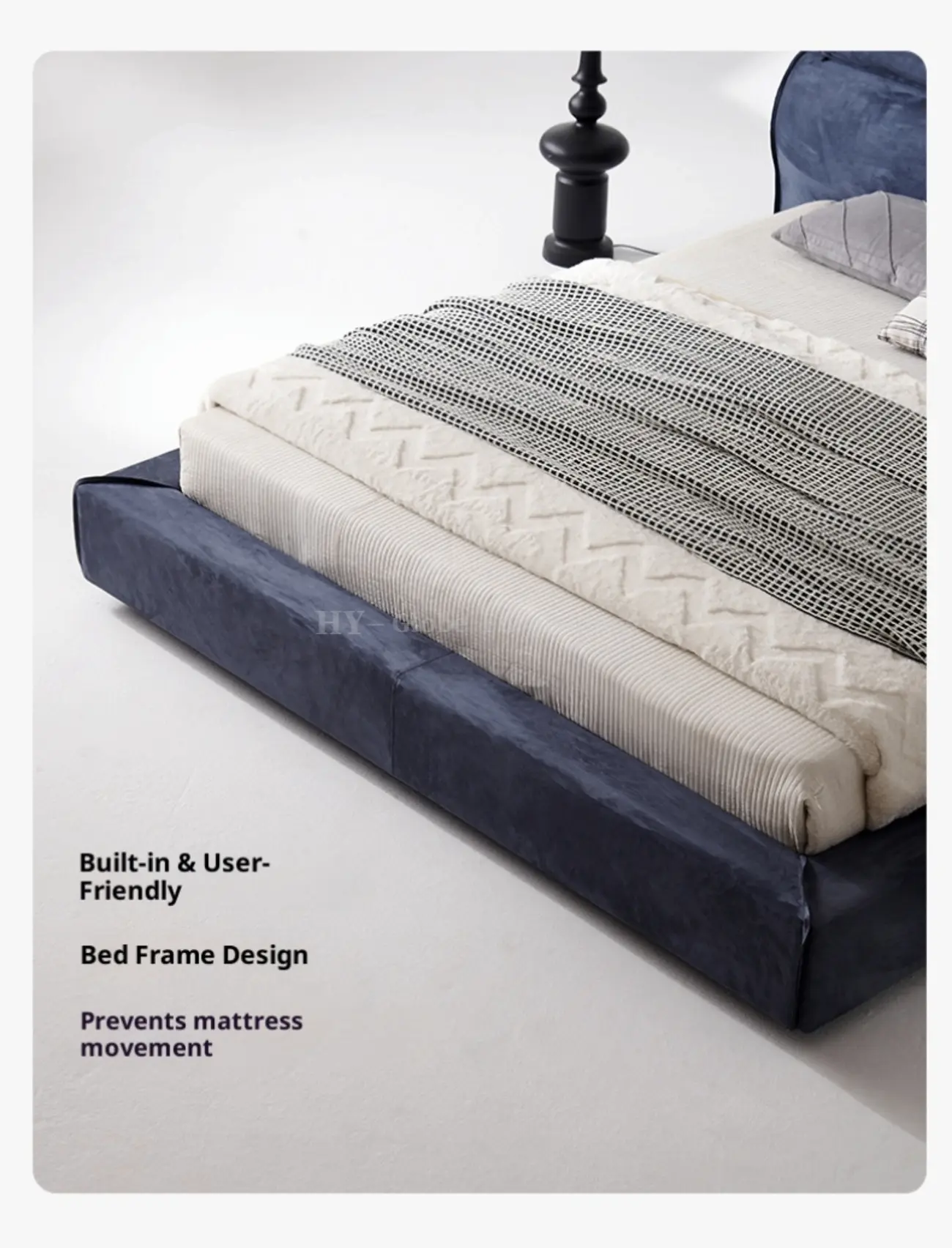 Globe Furnishings - Italian Minimalist Miami Bed