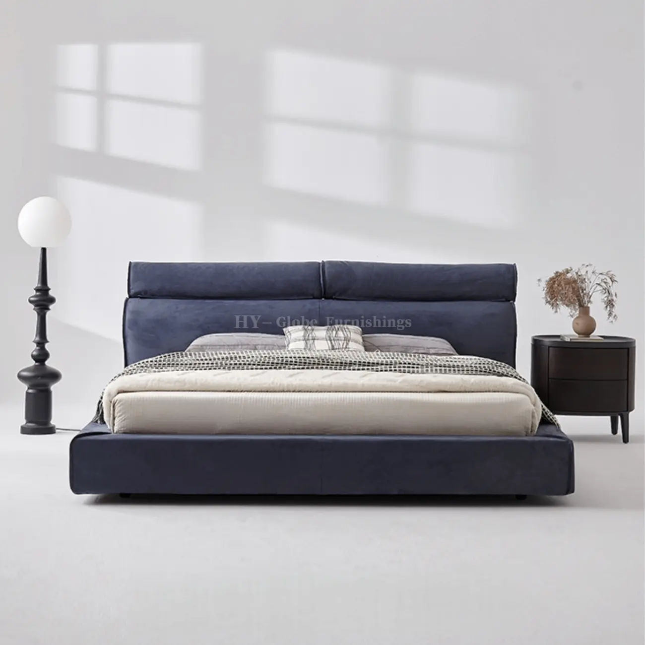 Globe Furnishings - Italian Minimalist Miami Bed