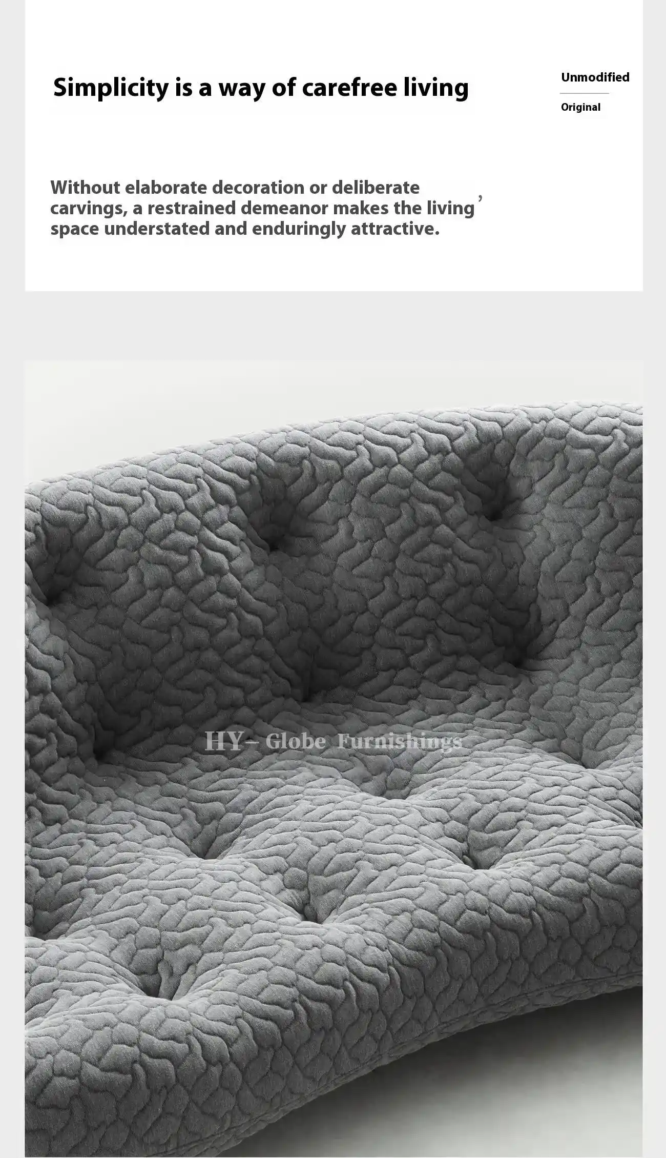 Globe Furnishings - Italian Minimalist Shell Sofa