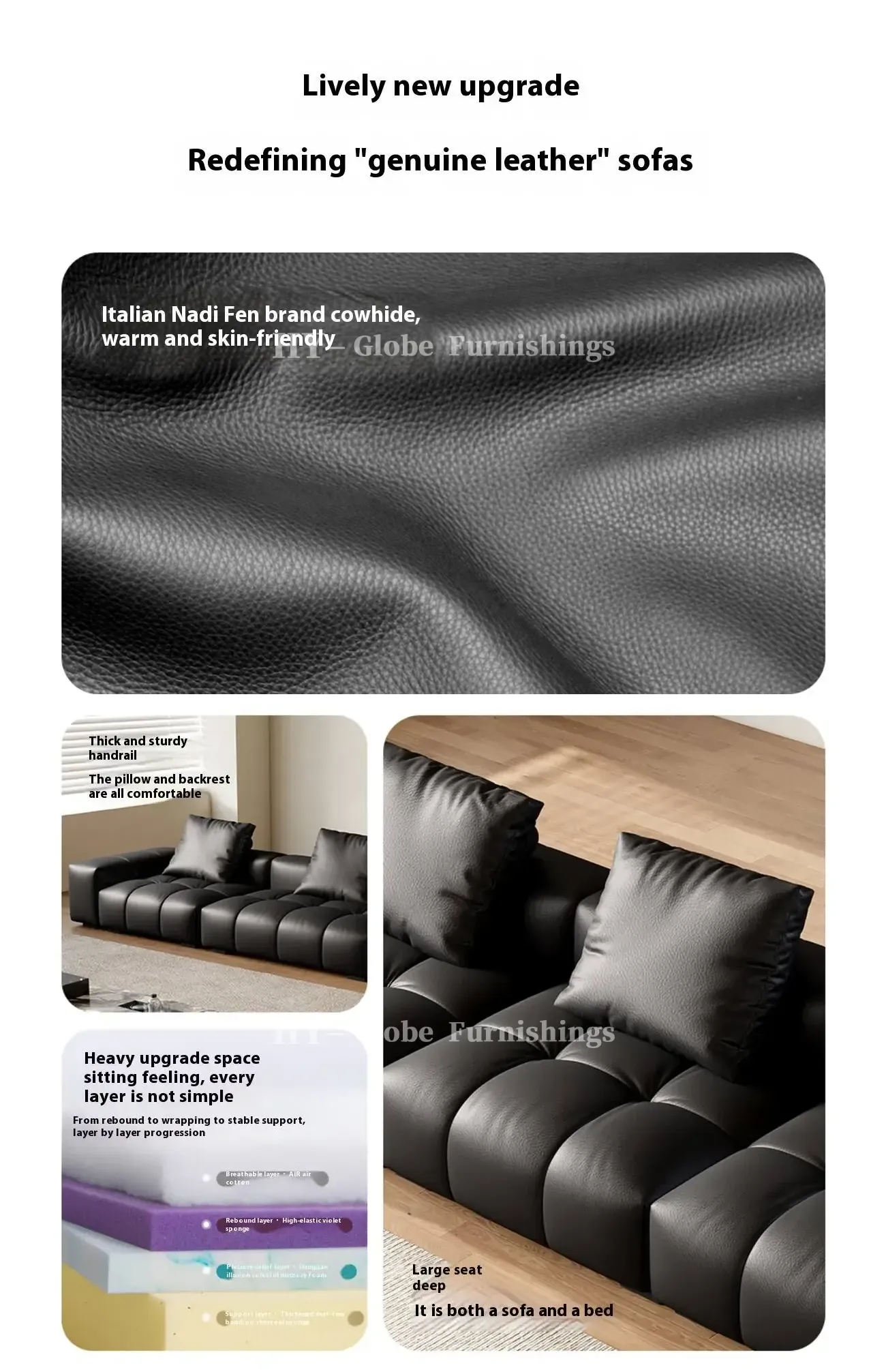 Globe Furnishings - Italian Minimalist Pixel Sofa