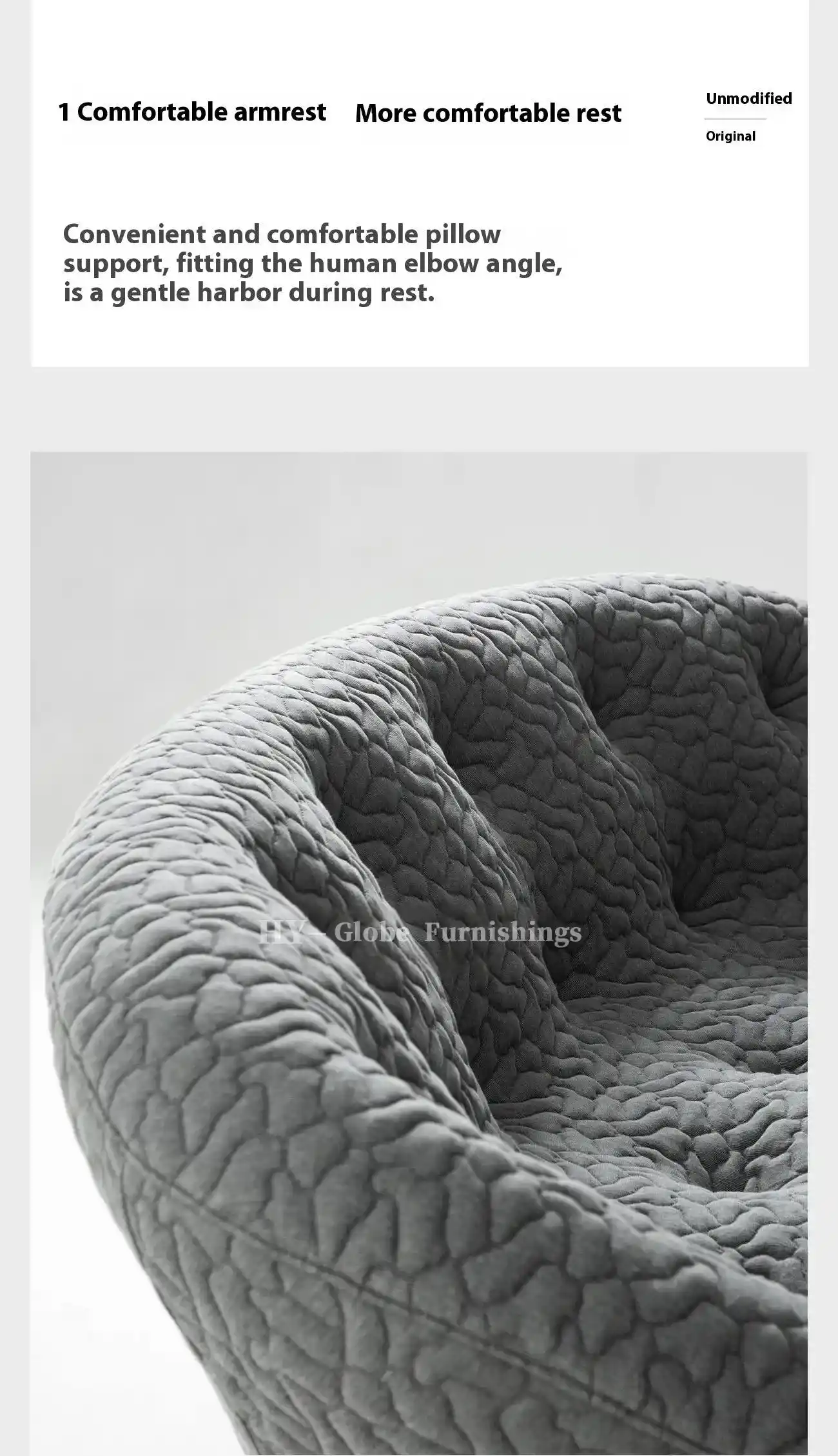 Globe Furnishings - Italian Minimalist Shell Sofa