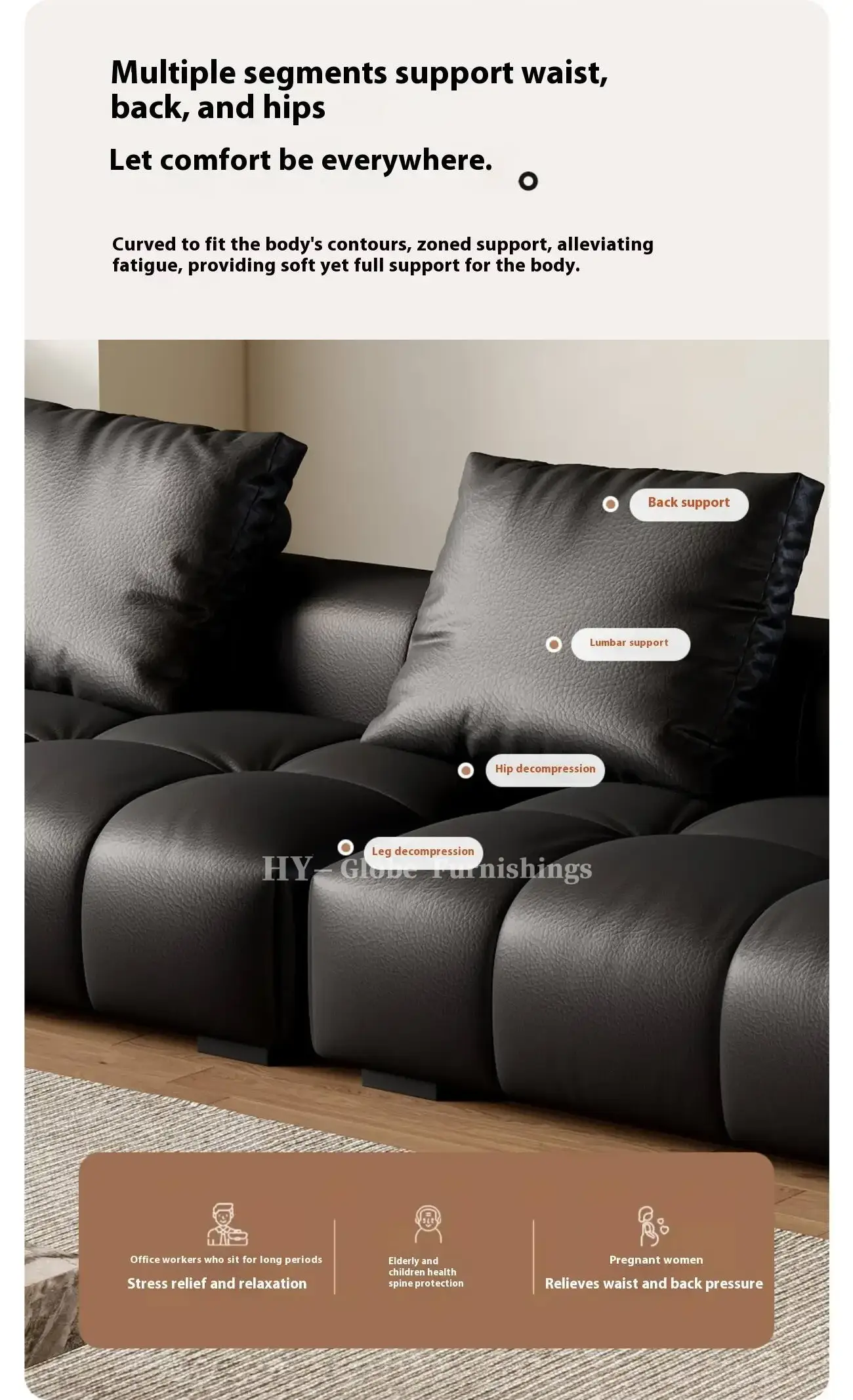 Globe Furnishings - Italian Minimalist Pixel Sofa